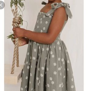 Rylee & Cru Daisy Ivy Smocked Dress - Fern, worn once!